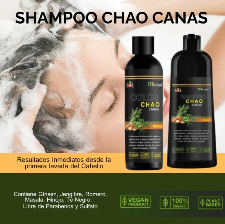 SHAMPOO CHAO CANAS + TRATAMIENTO