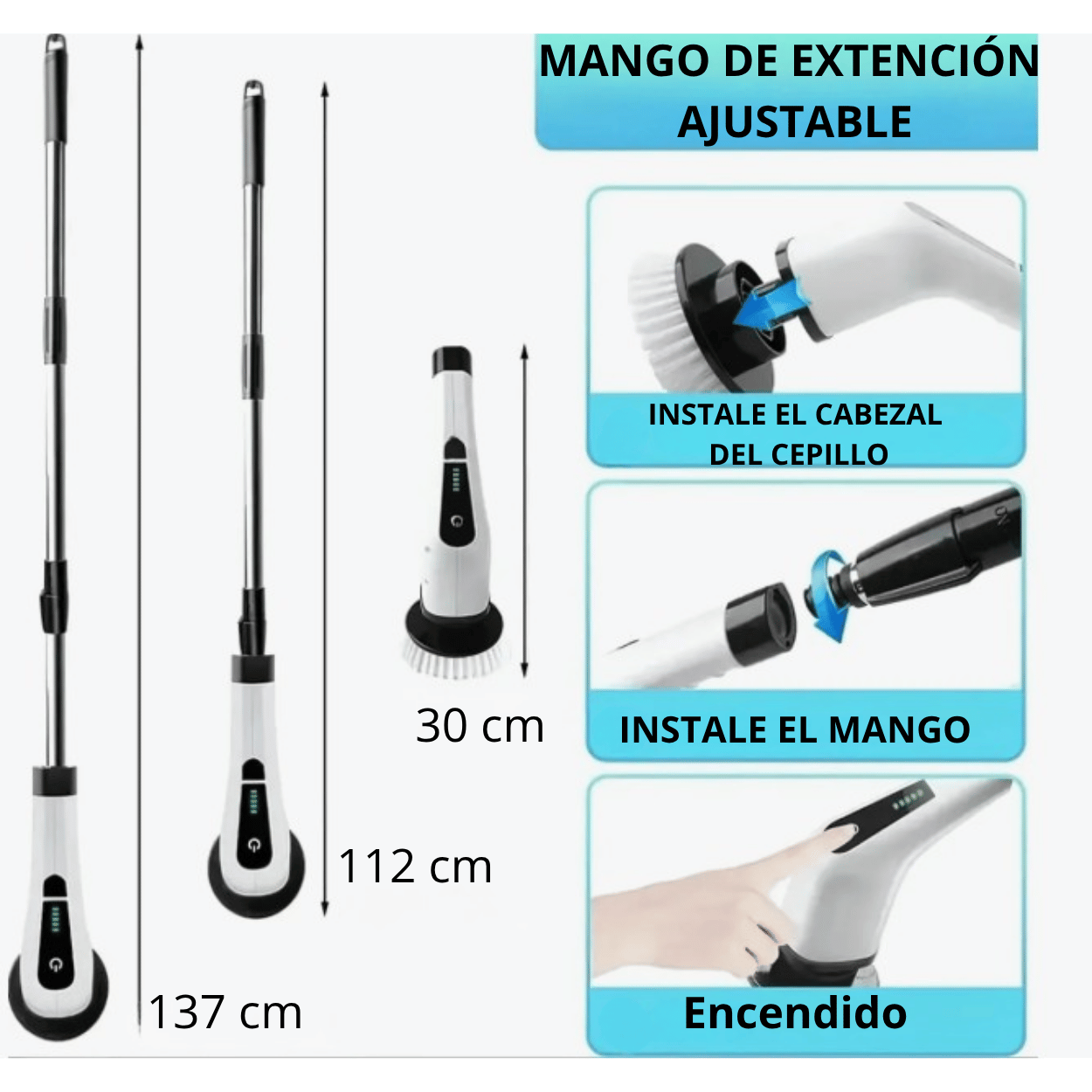 Cepillo Electrico Multifuncional 9 en 1